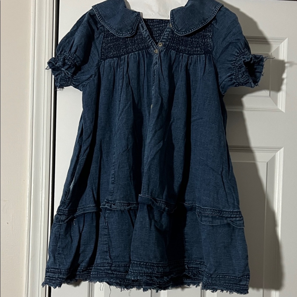 Pilcro Indigo Denim Mini Dress